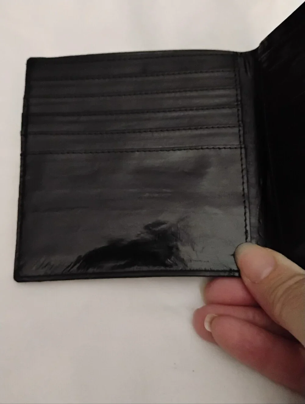 Men's Bifold Eel Skin Wallet